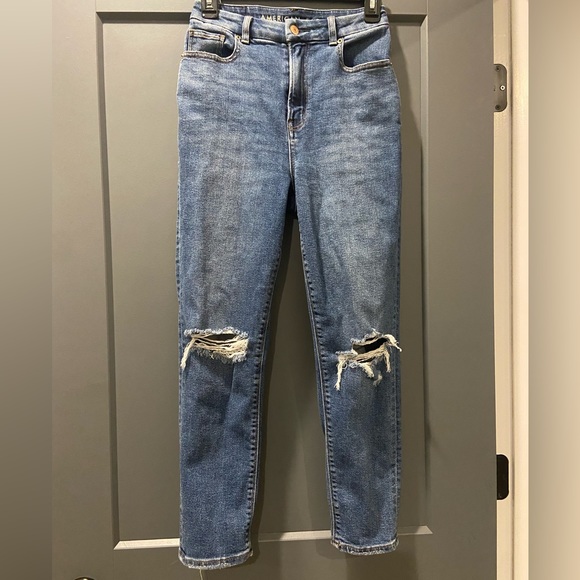 American Eagle curvy mom jeans size 0 short - Picture 2 of 5